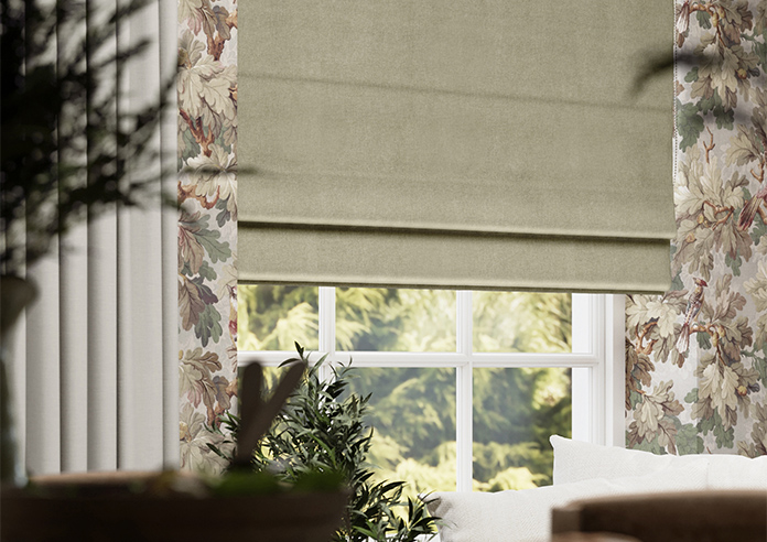 Ashbourne (Blackout), Saddle Brown - Twist&Fit Roman Blind - Image 5